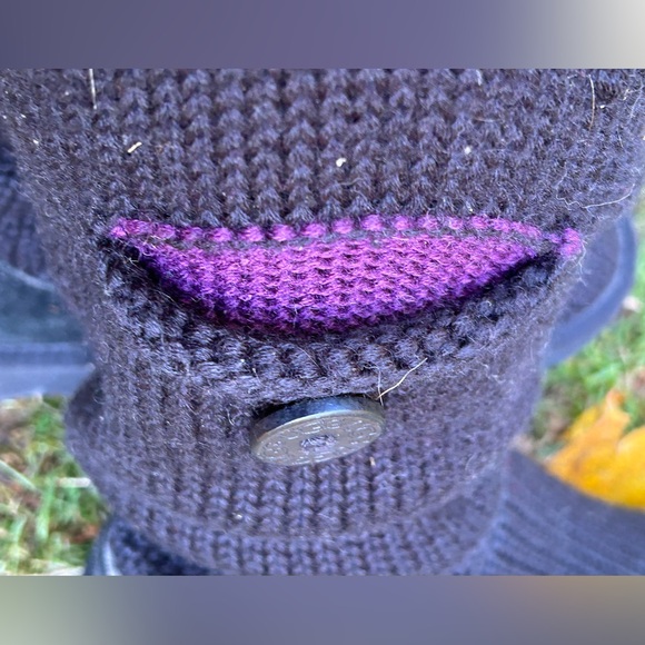 UGG black sweater boots womens size 9 - Picture 3 of 10